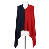 Color Block Poncho