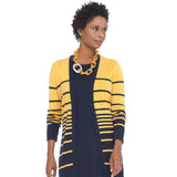GRADUATED STRIPE CARDIGAN