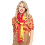 THREE COLOR SHADED OMBRE SCARF