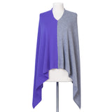 Color Block Poncho