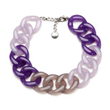 SHADED SHORT RESIN LINK NECKLACE