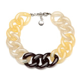 SHADED SHORT RESIN LINK NECKLACE