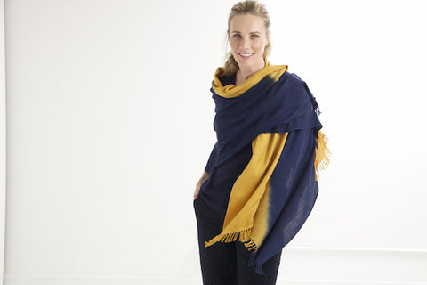 OMBRE TWO SHADED COLOR SCARF