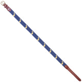 NEEDLEPOINT AND LEATHER BELT