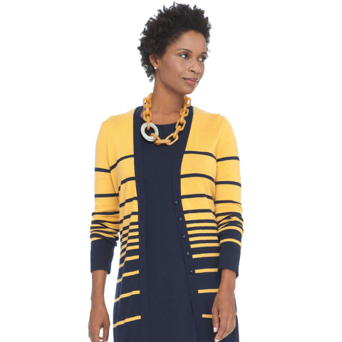 GRADUATED STRIPE CARDIGAN