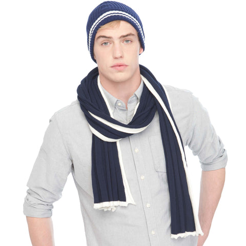 RIBBED TIPPED SCARF