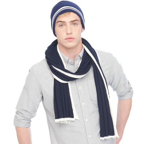 RIBBED TIPPED SCARF