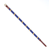 NEEDLEPOINT AND LEATHER BELT