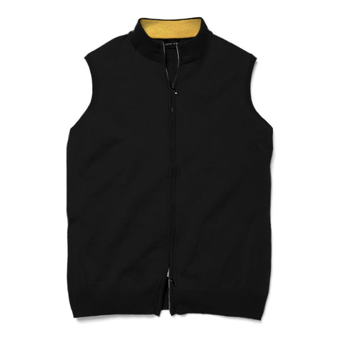 TWO TONE DOUBLE ZIP VEST