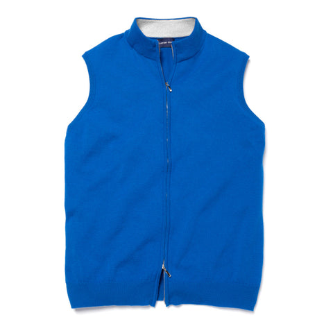 TWO TONE DOUBLE ZIP VEST